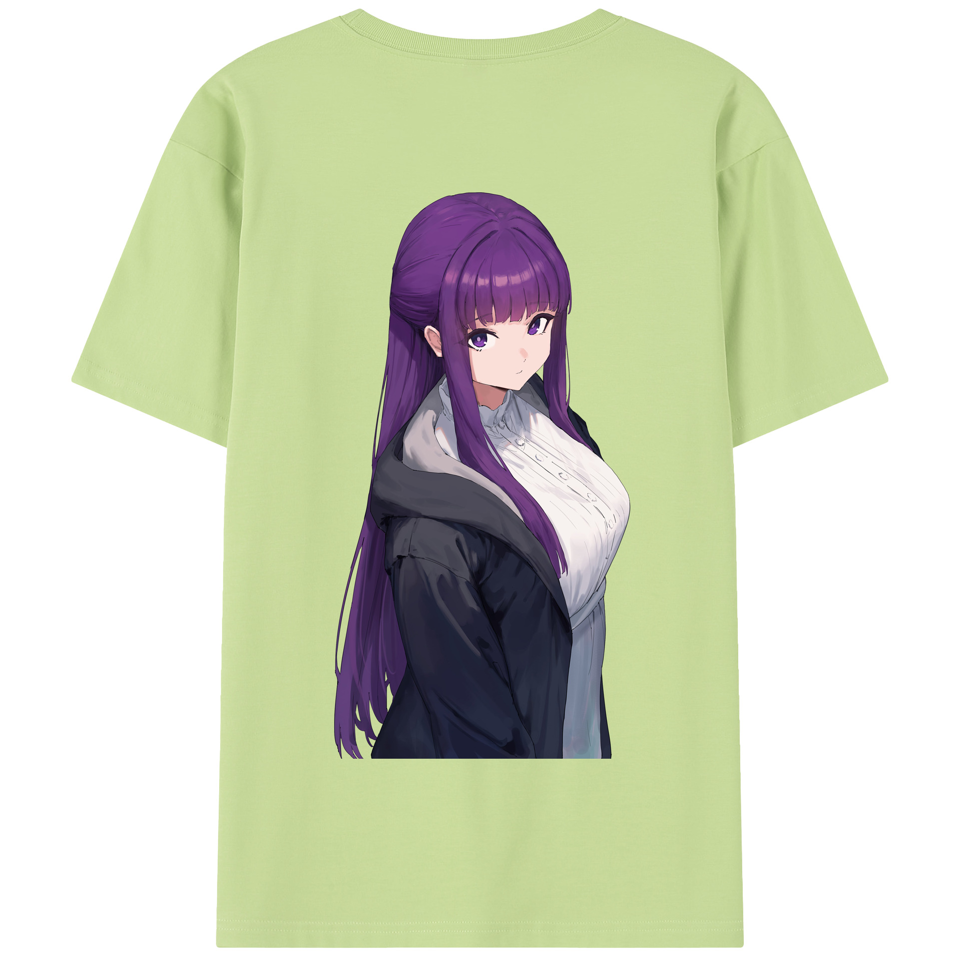 （画像用） 葬送のフリーレン Frieren 綿100％半袖Tシャツ（背面プリント）